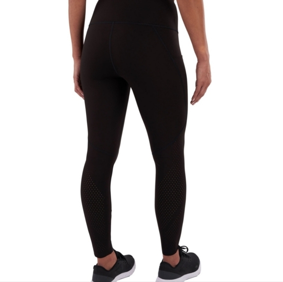 NWT Member's Mark Perforated Leggings Medium Black - Picture 2 of 4